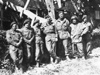 Maj. Howard in the centre of some of his troops.