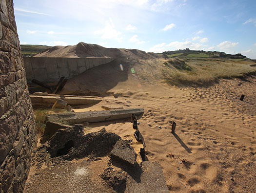 Alderney, Panzermauer 12,  Platte Saline