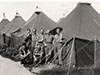 D camp pyramid tents.