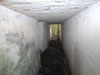 The passage way and 7.5cm shell cases.