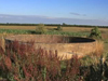 A concrete static tank at RNAS Charlton Horethorne.
