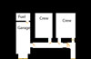 Plan of the bunker: -
Left --- the garage & generator room..
Middle & right - Crew rooms.