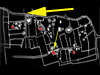 Where the road block is situated.