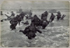 The Americans working their way forward at Easy Red Beach.