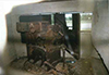 Inside a casemate.