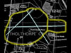 The circular perimeter track was the original airfield and later the runways were added and the main one was extended.