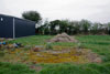 The hut base.