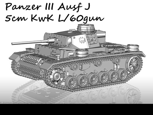 The gun originally fitted to a Panzer III was superseded by a 7.5cm Pak which made the tank a much more useful weapon. As all the old guns were re used on a fixed Lafette and placed in fixed positions.