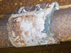 Fresh air pipe connection. Its rare to find the pipes in place and rarer to find a pipe connector.