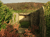 R601 gun garage with the steel roof removed at Kermorvan