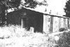 A wooden hut.