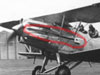 Hawker Hector, the red line showing where the machine gun was located.