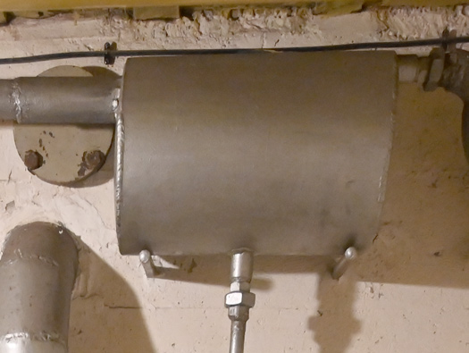 A water tank of the type that may have been there..