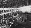 Building a T type hangar.