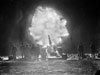 Canadian artillery in action.