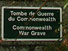 CWGC grave marker.