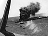Exploding train.