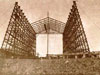 Airship hangar under construction.