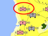 Unit map of the area of the 1./920th Grenadier Regiment (Oberst Bernhard Klosterkemper HQ Etouppeville) of the 243 Infantry Division 6th June 1944.