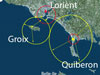 Shells could be fired in a 360° radius and with the guns on the Ile de Groix, their fire would overlap.