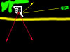The flanking wall in action.