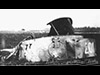 Wittmann's tank 007 after the rocket attack. It was first hit by 17pdr which dislodged the turret and later the whole turret was blown right off by the Typhoon attack.