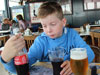 Checking the strength of the Coke.