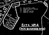 Site plan of site No4. sick quarters.