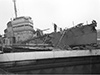 HMS Cambeltown smashed into the Normandy Dock.