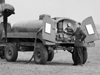 Trailer type bowser.