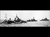 HMS Arethusa, HMS Danae and HMS Mauritius sailing for D-Day.