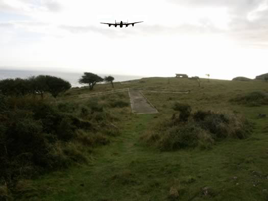 Brean Down, Somerset. Bombing Range