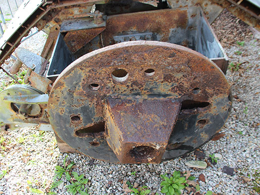 Base of the gun.