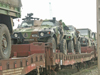 railway cars full of old military equipment, ideal for bunker boys.