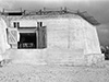A casemate with wooden doors fitted.