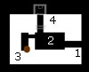 1 - entrance.
    2 - crew room.
    3 - cupola room.
    4 - emergency escape.