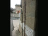 two rings set in each wall to take a chain gate.