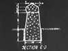 Plan of an anti-tank wall.
