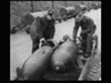 Loading a bomb train.