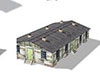 German wooden hut.