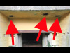 Three vertical pipes not equally spaced.
