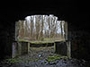 Looking out of the embrasure.