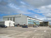The hangar was built to house three Nimrod aircraft when this was RAF St Mawgan.
