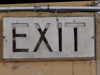 RNAS Crail Exit sign.