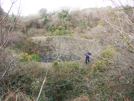 Castel Vendon,  Batterie Française Tourville, (Souterrain).