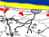 The attack should have landed men almost equally along the coast but due to the tidal flow running West to East pushing the overloaded landing craft to the east, also bunching happened and craft tried to keep together. The main attack happened between Wn73 to Wn71 with devastating results. Under Wn70 again a very hard time, but due to burning hillside the Rangers came in between Wn70 and Wn68 and the smoke covered their landing, they managed with the infantry to advance through a mine field and up the cliff and came around the back to St Laurent. Wn70 was mopped up by follow on forces when they landed and would have attacked from east & west along the cliff top or the defenders gradually retreated as they ran out of ammunition and the loss of comrades as their ranks thinned.