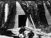 Railway line entering the ammunition building..