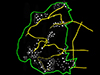 The yellow roads on the plan are nearly all concrete roads probably built by the Todt organisation or even army engineers.