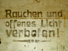 "Smoking and naked flames forbidden!"