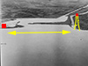 2000meters.
    
    Left --- casemate.
    Right - Mole.